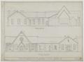 Primary view of Episcopal Church Remodel, Abilene, Texas: Front and Rear Elevations