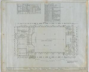 Primary view of object titled 'First Presbyterian Church, Abilene, Texas: Ground Floor Plan'.