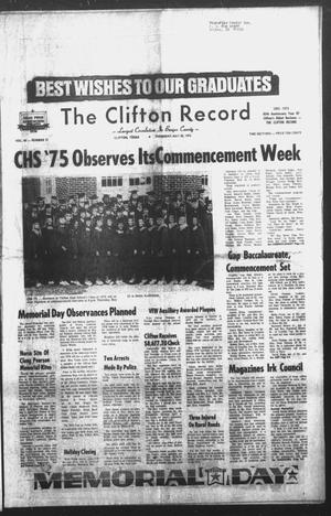 Primary view of object titled 'The Clifton Record (Clifton, Tex.), Vol. 80, No. 21, Ed. 1 Thursday, May 22, 1975'.