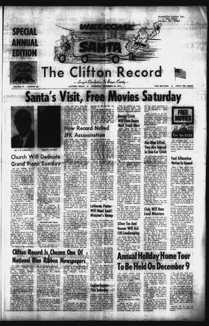 Primary view of The Clifton Record (Clifton, Tex.), Vol. 78, No. 48, Ed. 1 Thursday, November 29, 1973