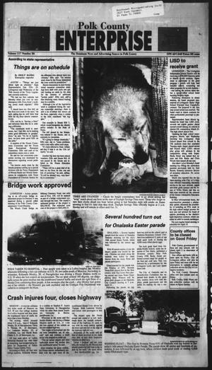 Primary view of object titled 'Polk County Enterprise (Livingston, Tex.), Vol. 117, No. 26, Ed. 1 Thursday, April 1, 1999'.