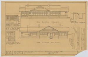 Primary view of Pittard Residence, Anson, Texas: Elevations and Details