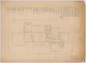 Primary view of object titled 'Brooks Residence, Breckenridge, Texas: Floor Plan and Schedules'.