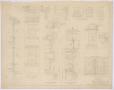 Technical Drawing: Frost Residence, Eastland, Texas: Miscellaneous Details