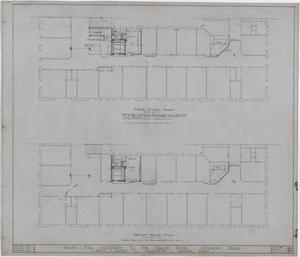Primary view of object titled 'Grace Hotel Additions, Abilene, Texas: Second and Third Floor Plans'.