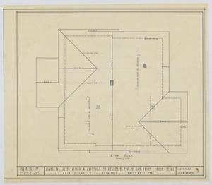 Primary view of object titled 'Primm Residence Additions, Dublin, Texas: Roof Plan'.