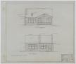 Technical Drawing: Sullivan Residence Additions, Dallas, Texas: Front and Rear Elevations