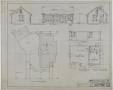 Technical Drawing: McRae Residence, Eastland, Texas: Elevations and Plans