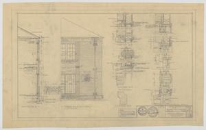 Primary view of object titled 'Moore Residence, Hamlin, Texas: Front Elevation Details'.