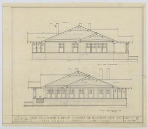 Primary view of object titled 'Primm Residence Additions, Dublin, Texas: Left and Right Side Elevations'.
