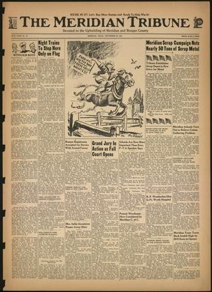 Primary view of object titled 'The Meridian Tribune (Meridian, Tex.), Vol. 49, No. 19, Ed. 1 Friday, September 25, 1942'.