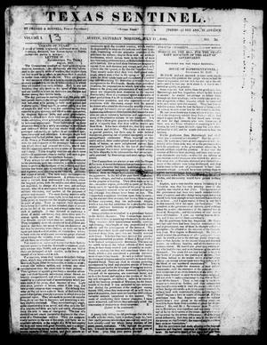 Primary view of object titled 'Texas Sentinel. (Austin, Tex.), Vol. 1, No. 30, Ed. 1, Saturday, July 11, 1840'.