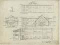 Technical Drawing: First Baptist Church, Big Lake, Texas: Sections