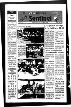 Primary view of object titled 'The Seminole Sentinel (Seminole, Tex.), Vol. 87, No. 64, Ed. 1 Sunday, June 5, 1994'.