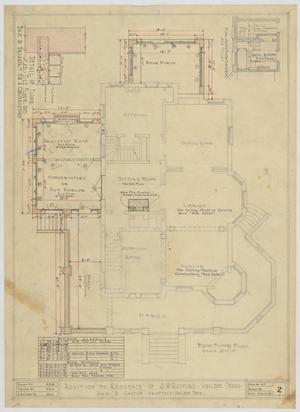 Primary view of object titled 'Radford Residence Addition, Abilene, Texas: First Floor'.