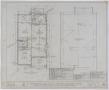 Technical Drawing: Paxton Residence, Abilene, Texas: First Floor and Roof Plans