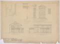 Thumbnail image of item number 2 in: 'McMurry College President's Home, Abilene, Texas: Elevation and Entrance Details'.