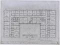 Technical Drawing: Radford Hotel, Abilene, Texas: Voided Second and Third Floor Layout