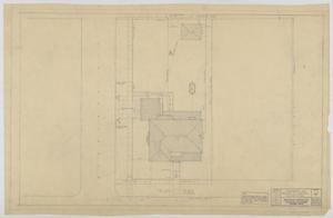 Primary view of object titled 'Sheppard Residence, Abilene, Texas: Plot Plan'.