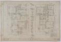 Technical Drawing: Stith Residence, Abilene, Texas: Floor and Foundation Plans
