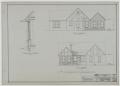 Thumbnail image of item number 1 in: 'Stephens Residence, Abilene, Texas: Section and Elevations'.