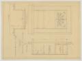 Technical Drawing: Over Residence, Abilene, Texas: Details of Telephone Niche