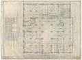 Technical Drawing: Hotel Building, Breckenridge, Texas: First Floor Mechanical Plan