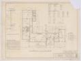 Primary view of Department of Agriculture Residence, Abilene, Texas: Floor Plan