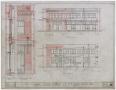 Technical Drawing: Radford Hotel, Abilene, Texas: Front and Rear Elevation