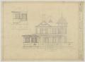 Technical Drawing: Radford Residence Addition, Abilene, Texas: Front Elevation