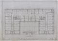 Technical Drawing: Radford Hotel, Abilene, Texas: Voided Second Floor Layout