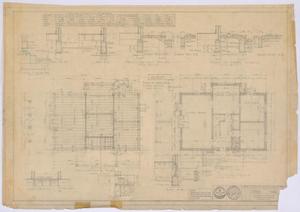Primary view of object titled 'McMurry College President's Home, Abilene, Texas: First Floor and Foundation Plans'.