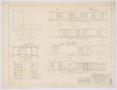Primary view of Department of Agriculture Residence, Abilene, Texas: Elevations and Roof Plan