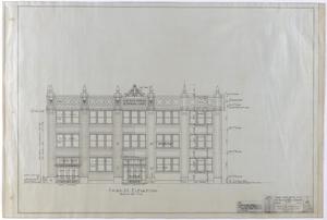 Primary view of object titled 'Abilene Medical & Surgical Clinic Office, Abilene, Texas: Third Street Elevation'.