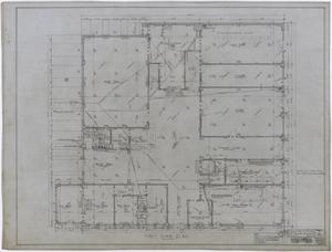 Primary view of object titled 'Ada McLemore's Hotel, Albany, Texas: First Floor Plan'.