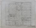 Thumbnail image of item number 1 in: 'Ada McLemore's Hotel, Albany, Texas: First Floor Plan'.