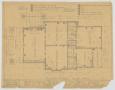Technical Drawing: Woods Residence, Abilene, Texas: Floor Plan