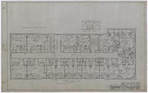 Primary view of object titled 'Wooten Hotel, Abilene, Texas: Fourth Level Floor Plan'.