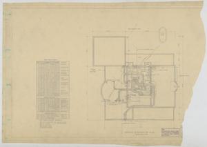 Primary view of object titled 'Sheppard Residence, Abilene, Texas: Basement and Foundation Plan'.