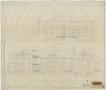 Technical Drawing: Stamford Inn, Stamford, Texas: Front and East Elevations
