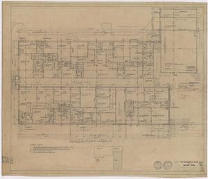 Primary view of object titled 'The Professional Building, Abilene, Texas: Area "A" Floor Plan'.