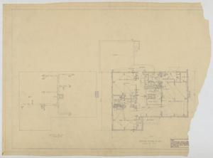 Primary view of object titled 'Sheppard Residence, Abilene, Texas: Attic and Floor Plan'.