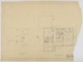 Technical Drawing: Sheppard Residence, Abilene, Texas: Attic and Floor Plan