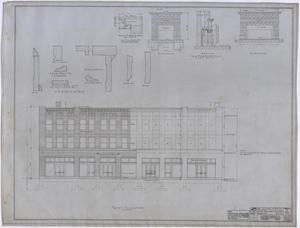 Primary view of object titled 'Ada McLemore's Hotel, Albany, Texas: Front Elevation'.