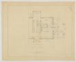 Technical Drawing: Oldham Residence, Abilene, Texas: First Floor Plan