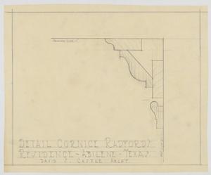 Primary view of object titled 'Radford Residence Addition, Abilene, Texas: Cornice'.