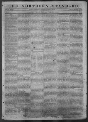 Primary view of The Northern Standard. (Clarksville, Tex.), Vol. 3, No. 48, Ed. 1, Wednesday, February 25, 1846