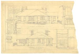 Primary view of object titled 'Bynum Residence, Abilene, Texas: Elevations and Details'.