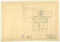 Technical Drawing: Chappell Duplex, Abilene, Texas: Floor Plan