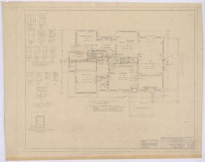 Primary view of object titled 'Middleton Residence Alterations, Abilene, Texas: Additions and Alterations to the Home of Dr. and Mrs. E. R. Middleton, First Floor'.